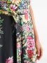 ETRO Midi-rok met bloemenkant van katoenblend Zwart - Thumbnail 4