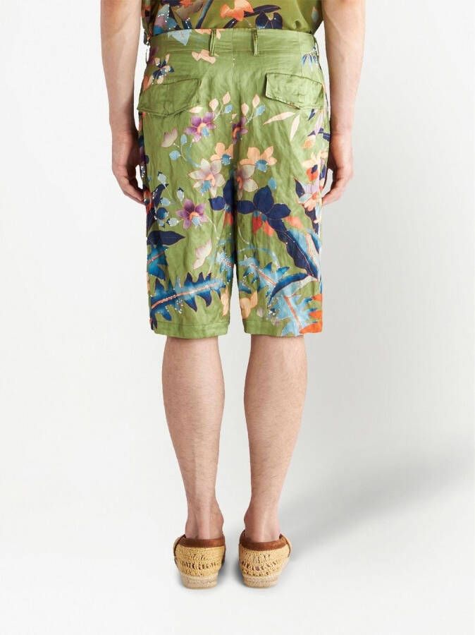 ETRO Shorts met bloemenprint Groen