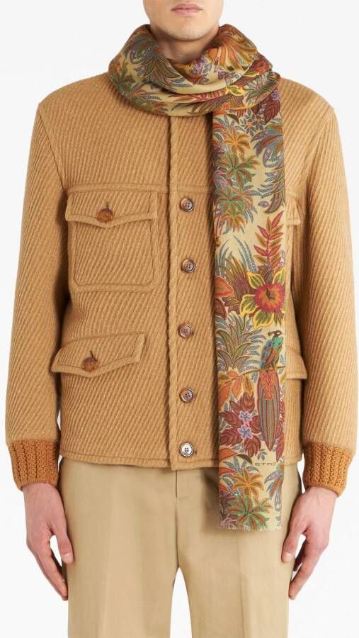 ETRO Sjaal met franje Veelkleurig