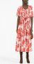 ETRO floral-print pleated dress Roze - Thumbnail 2