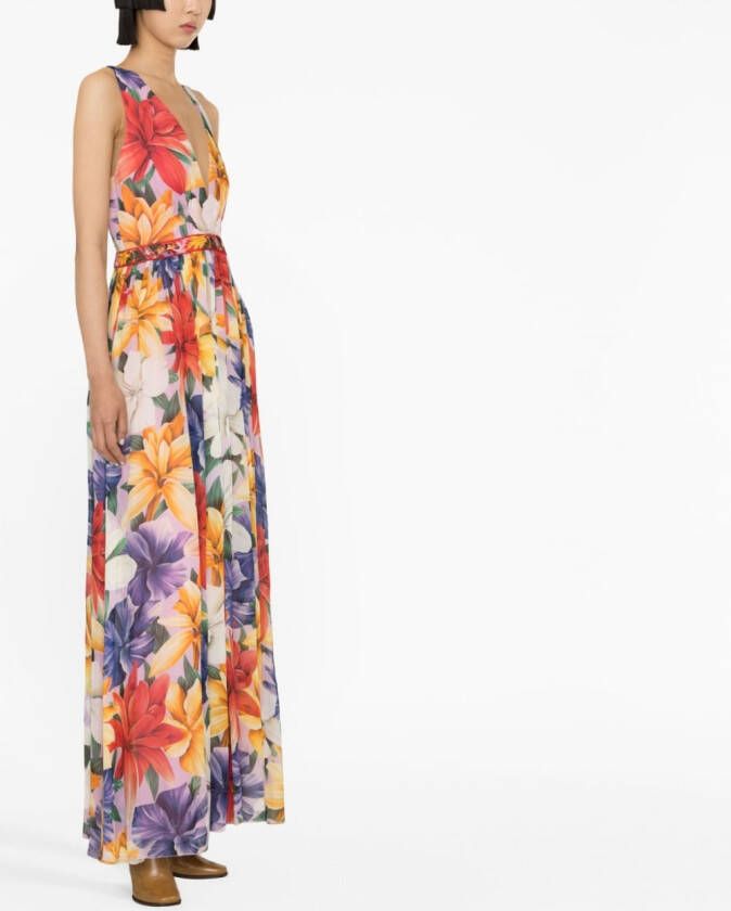 ETRO Jurk met bloemenprint Roze