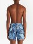 ETRO Zwembroek met bloemenprint Blauw - Thumbnail 3