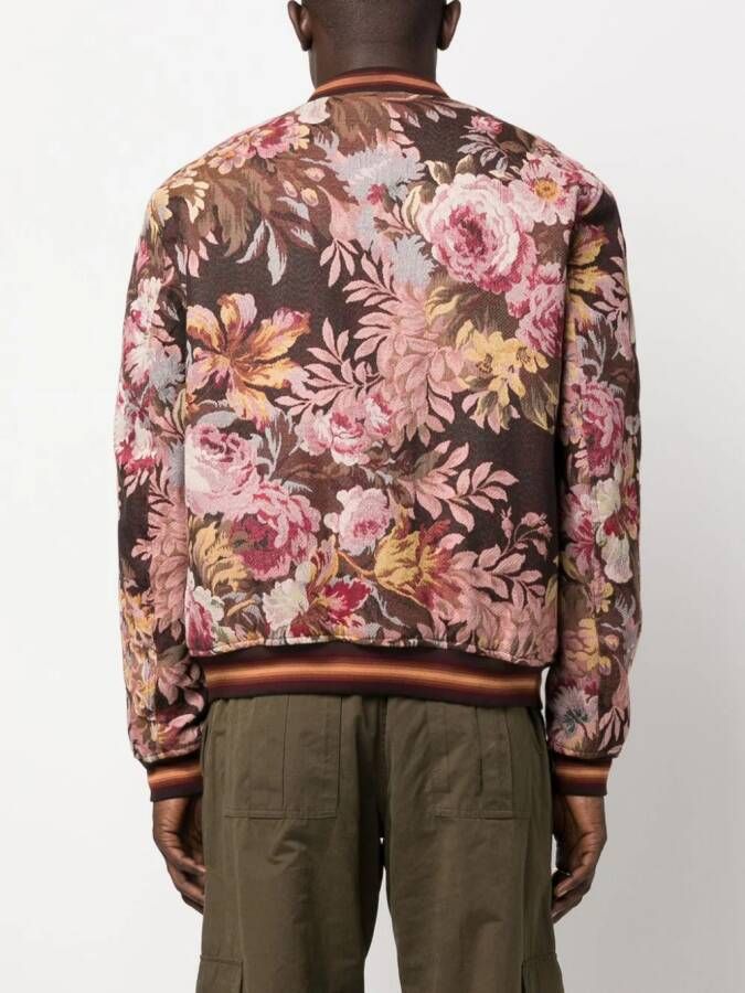 ETRO Bomberjack met bloemenprint Bruin