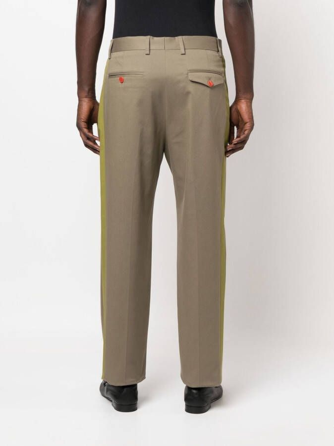 ETRO Gabardine broek Groen