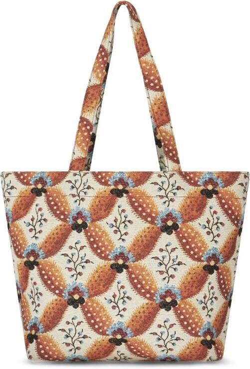 ETRO Geruite shopper Bruin