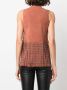 ETRO Gilet met franjes Roze - Thumbnail 4