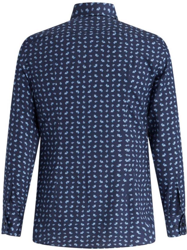 ETRO Overhemd met print Blauw