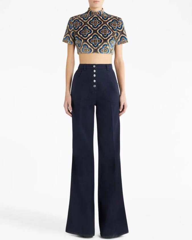 ETRO Flared jeans Blauw
