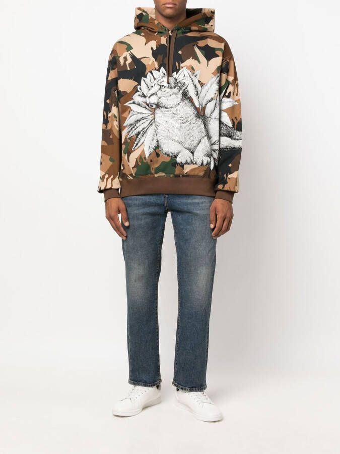 ETRO Hoodie met print Groen