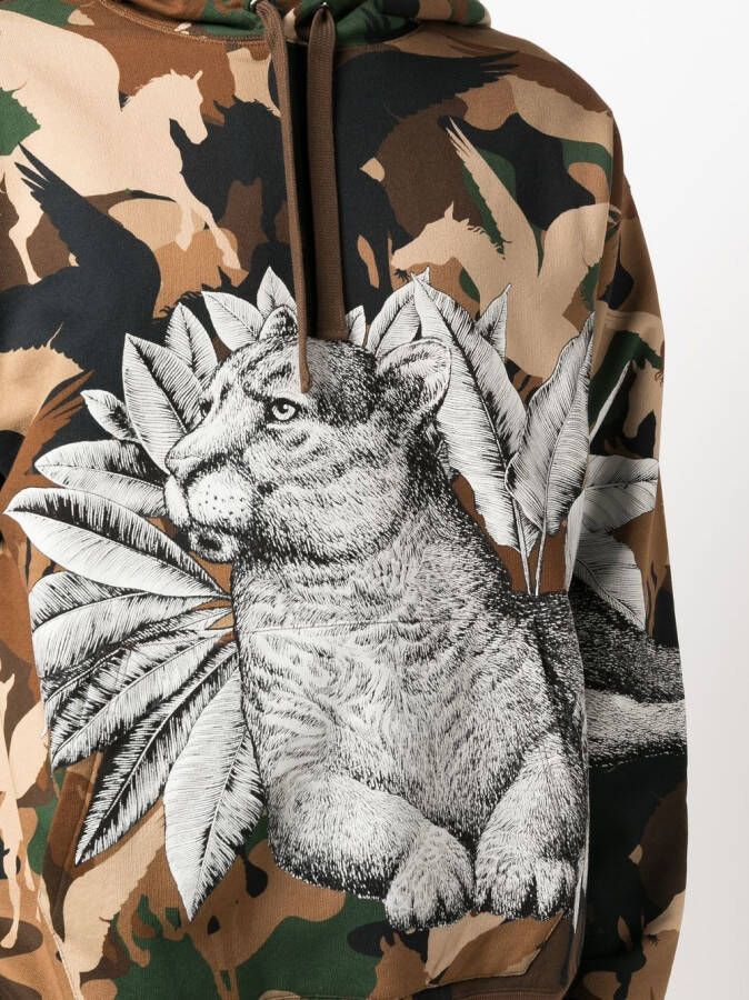 ETRO Hoodie met print Groen