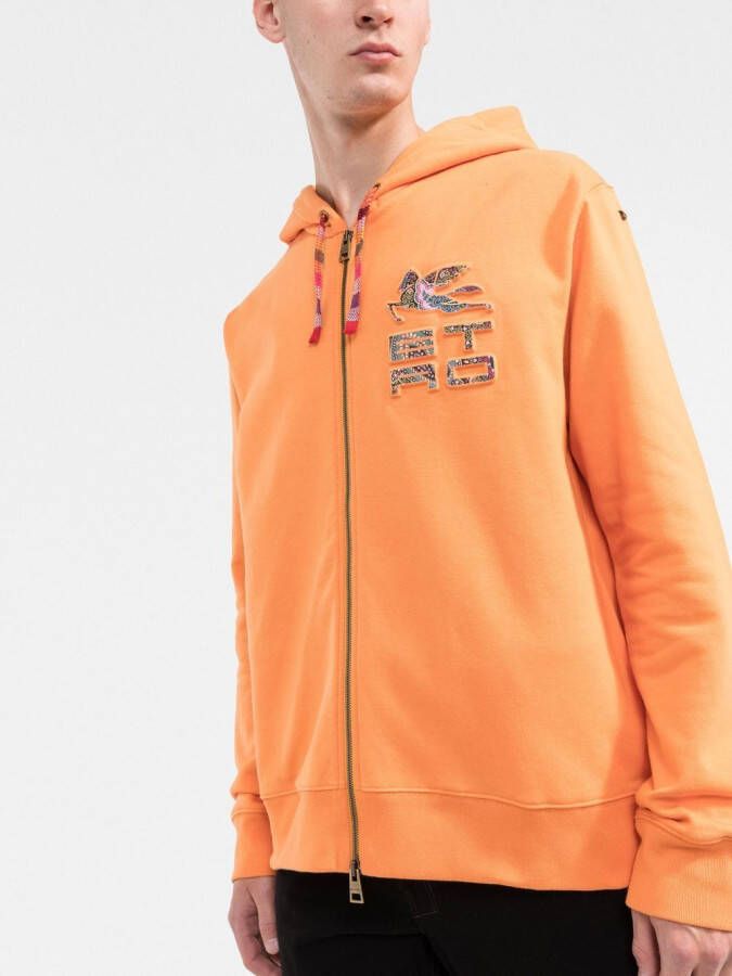 ETRO Hoodie met rits Oranje