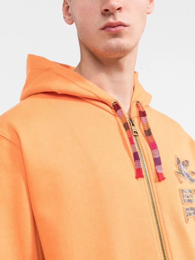 ETRO Hoodie met rits Oranje