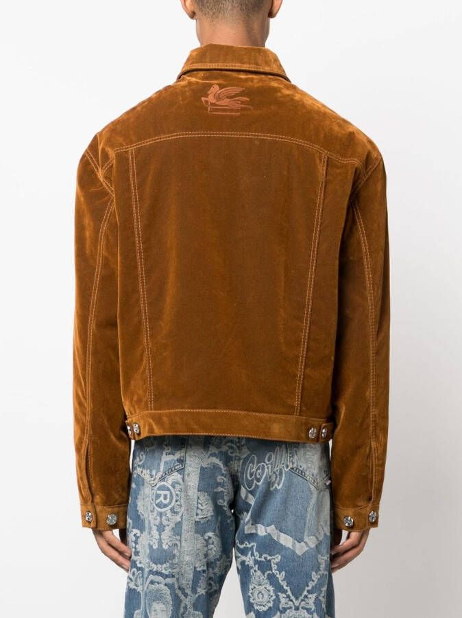 ETRO Jack met geborduurd logo Bruin