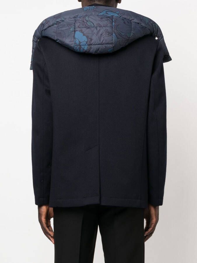 ETRO Jas met dubbele rij knopen Blauw