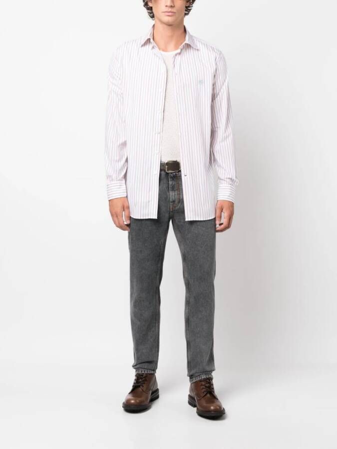ETRO Jeans met geborduurd logo Grijs