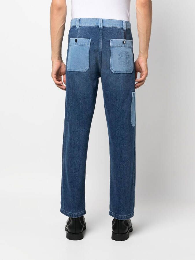 ETRO Jeans met patchwork Blauw