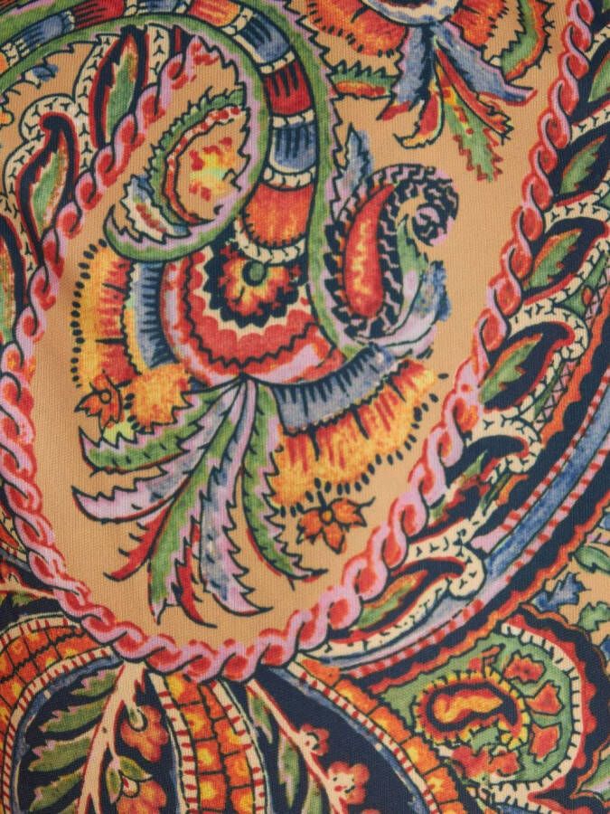 ETRO Jurk met paisley-print Oranje