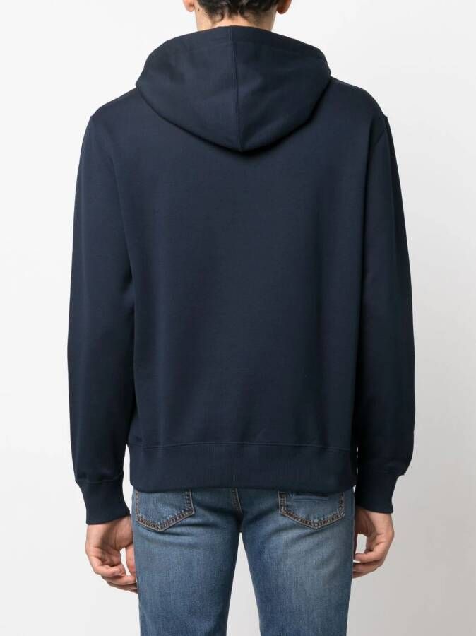 ETRO Hoodie met geborduurd logo Blauw