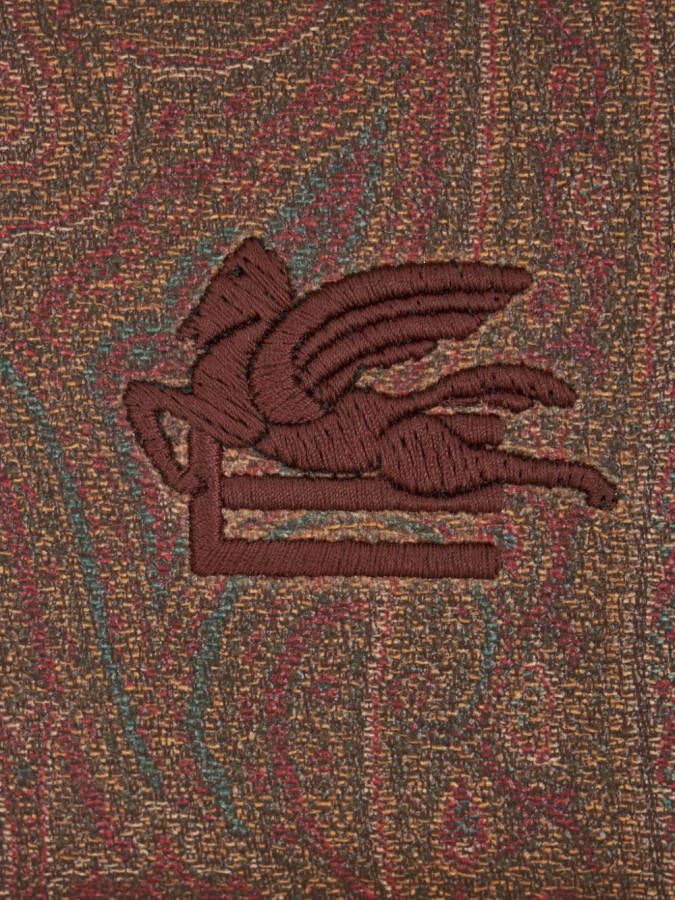 ETRO Leren portemonnee Bruin