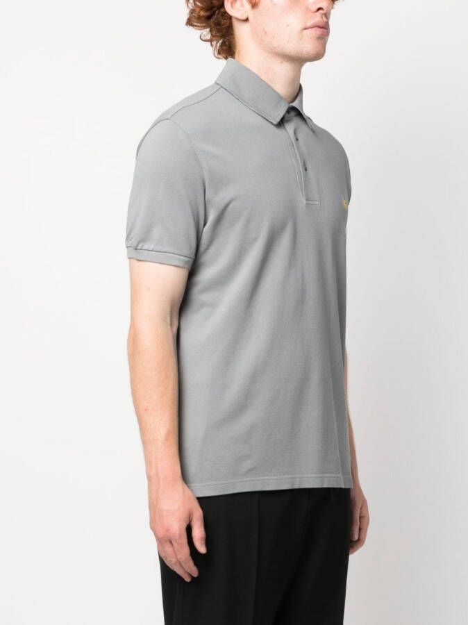 ETRO Poloshirt met geborduurd logo Grijs
