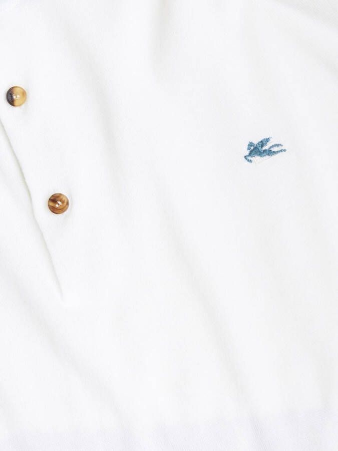 ETRO Poloshirt met geborduurd logo Wit