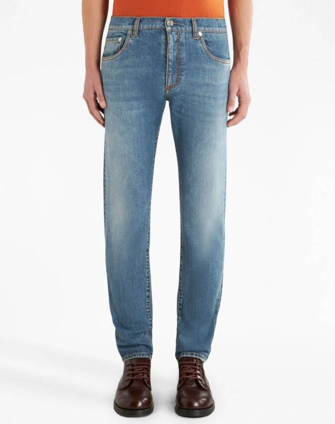 ETRO Straight jeans Blauw