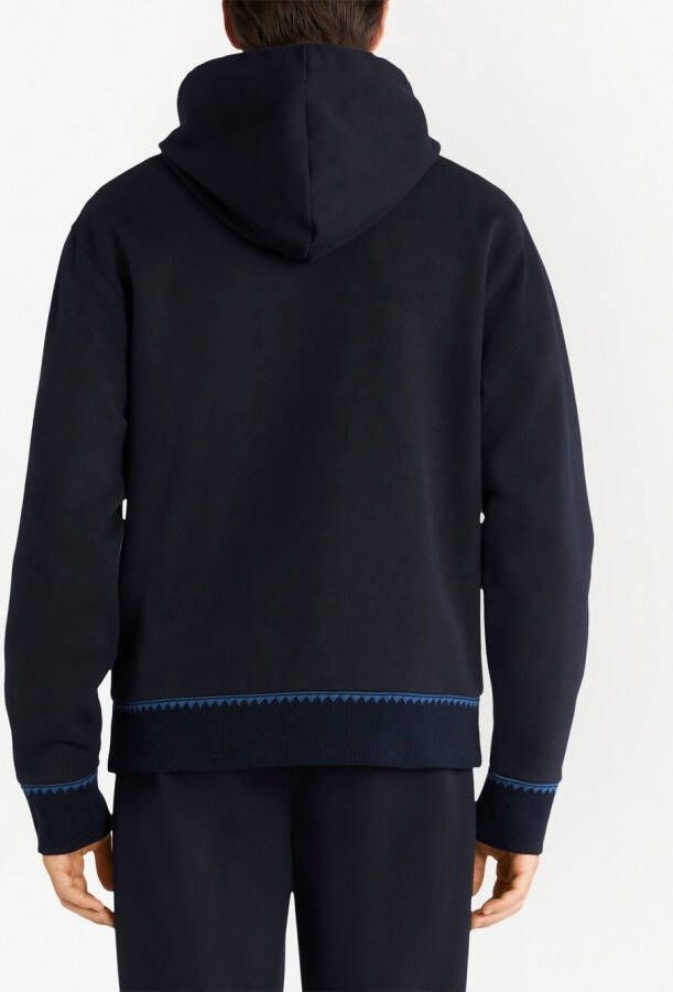 ETRO Hoodie met logopatch Blauw