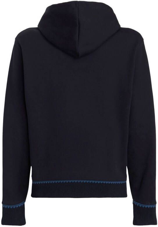 ETRO Hoodie met logopatch Blauw