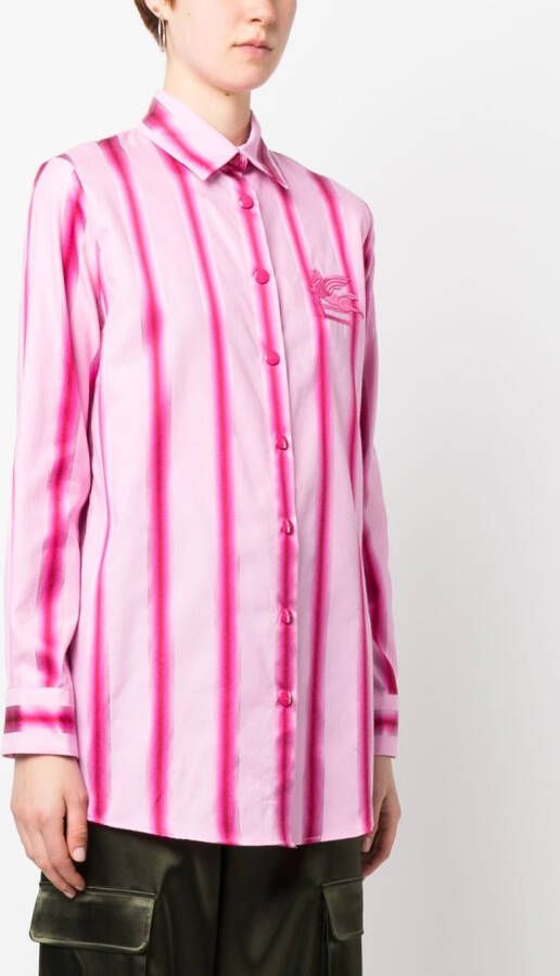 ETRO Blouse met logopatch Roze