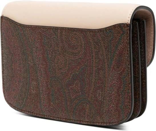 ETRO Schoudertas met paisley-print Beige