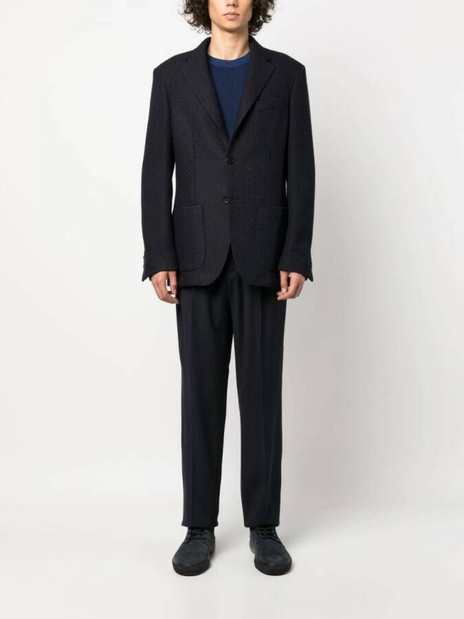 ETRO Blazer met jacquard Blauw