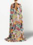 ETRO Zijden jurk met cape en print Veelkleurig - Thumbnail 3