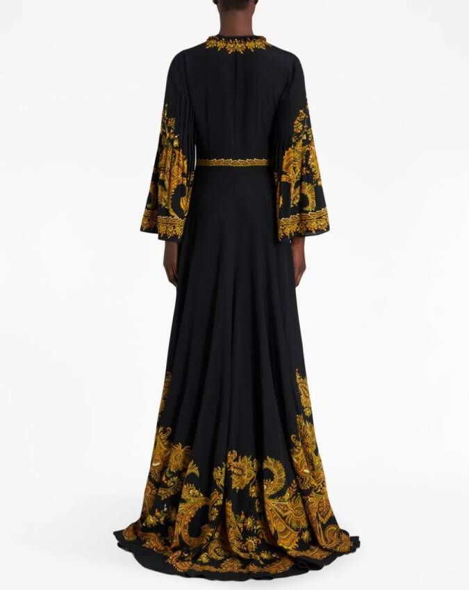 ETRO Maxi-jurk met paisley-print Zwart