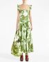 ETRO Maxi-jurk met ruches Groen - Thumbnail 2