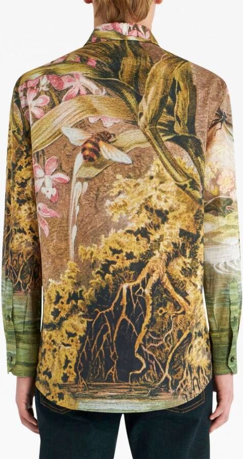 ETRO T-shirt met print Geel