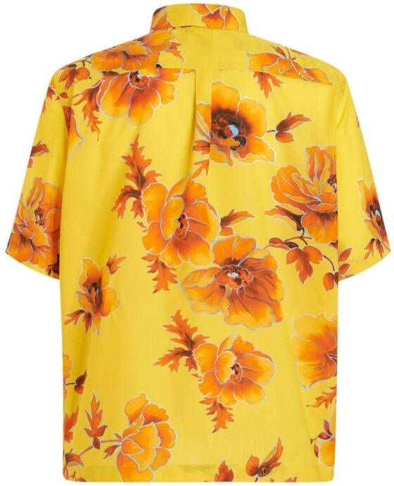 ETRO Overhemd met bloemenprint Geel