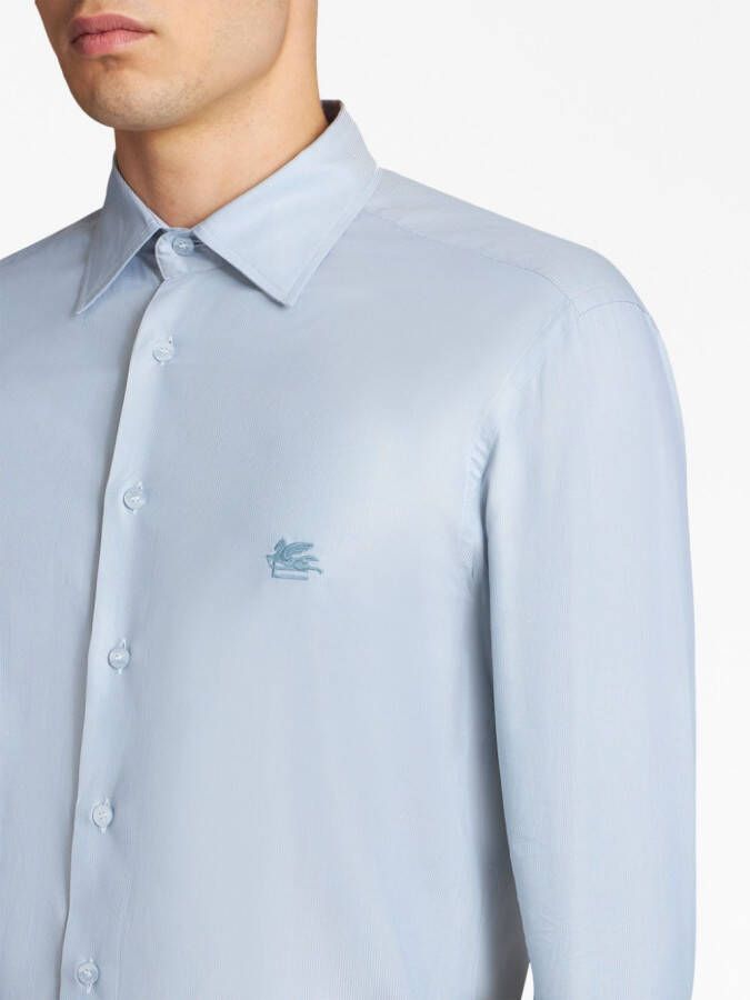 ETRO Overhemd met borduurwerk Blauw