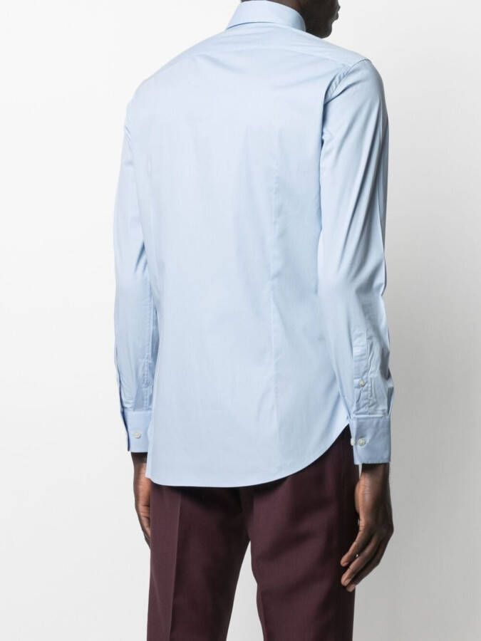 ETRO Overhemd met geborduurd logo Blauw