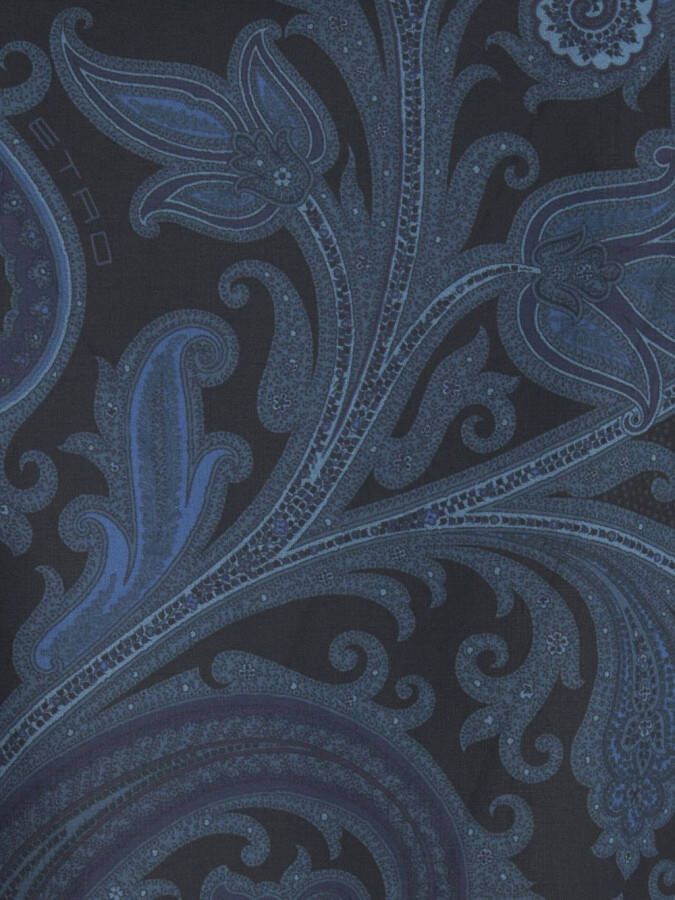 ETRO Overhemd met paisley-print Blauw