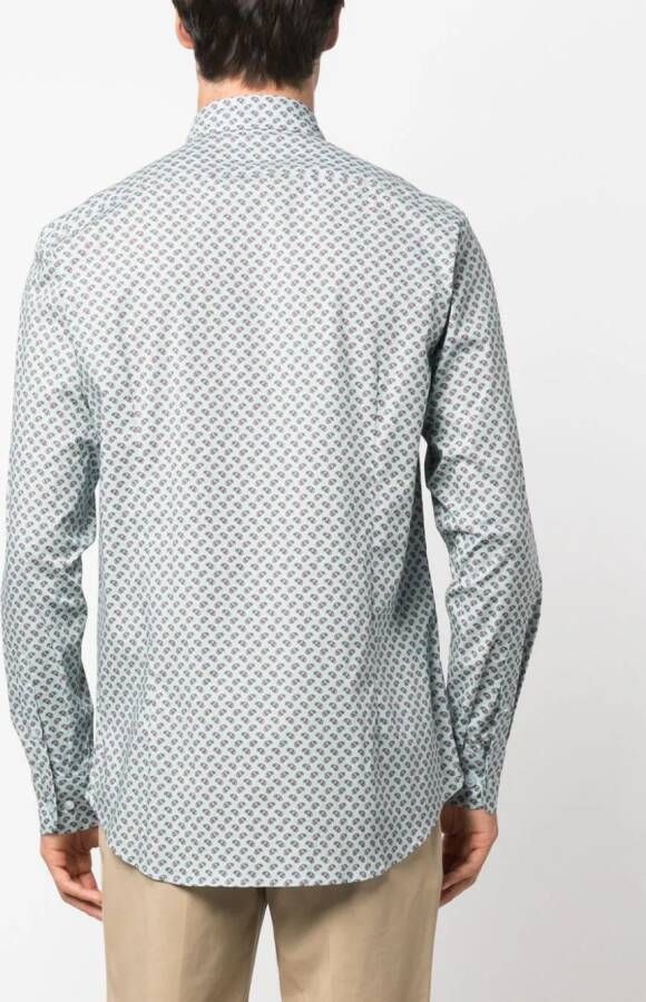 ETRO Overhemd met paisley-print Blauw