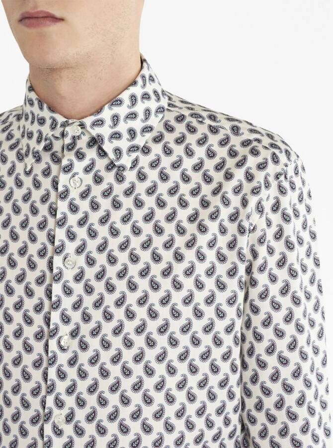 ETRO Overhemd met paisley-print Wit