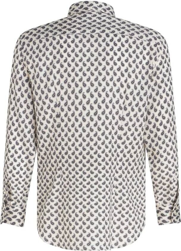 ETRO Overhemd met paisley-print Wit