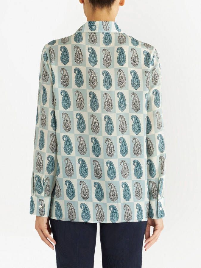 ETRO Zijden blouse Blauw