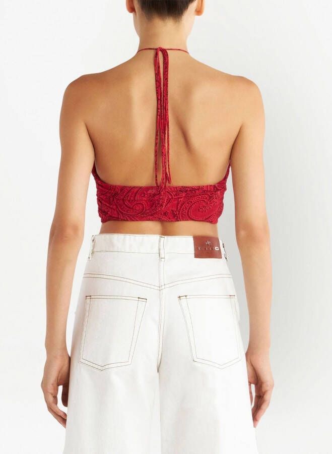 ETRO Cropped top Rood
