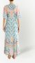 ETRO Midi-jurk met V-hals Blauw - Thumbnail 4
