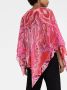 ETRO Asymmetrische blouse Roze - Thumbnail 3