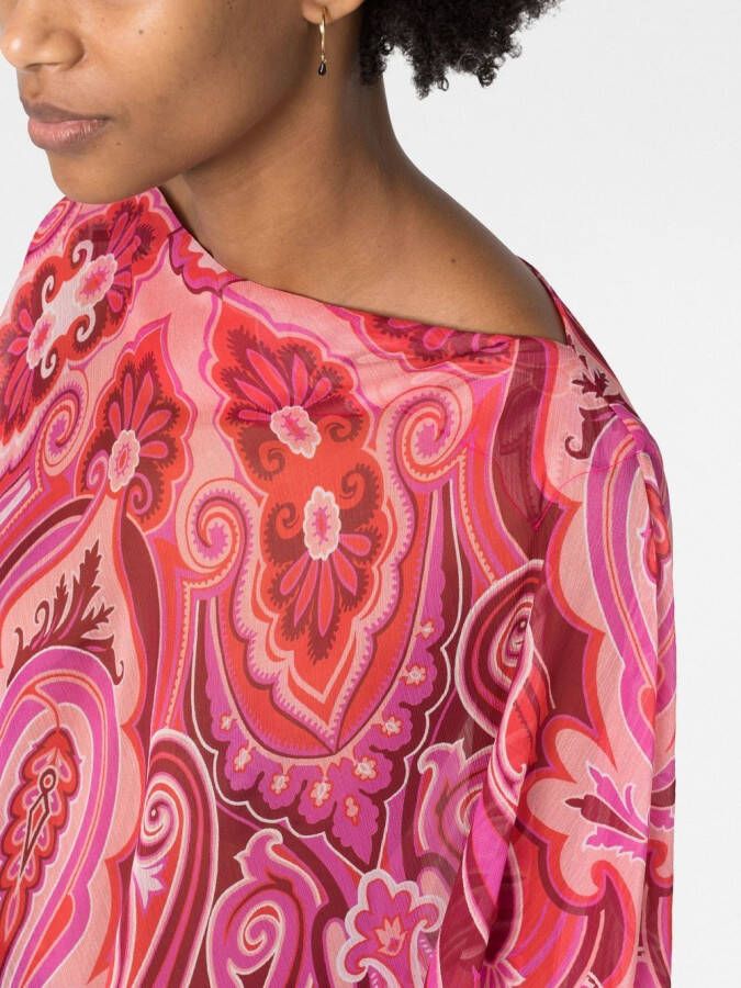 ETRO Asymmetrische blouse Roze