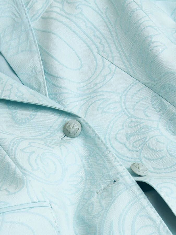 ETRO Blazer met paisley-print Blauw