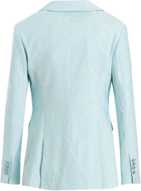 ETRO Blazer met paisley-print Blauw