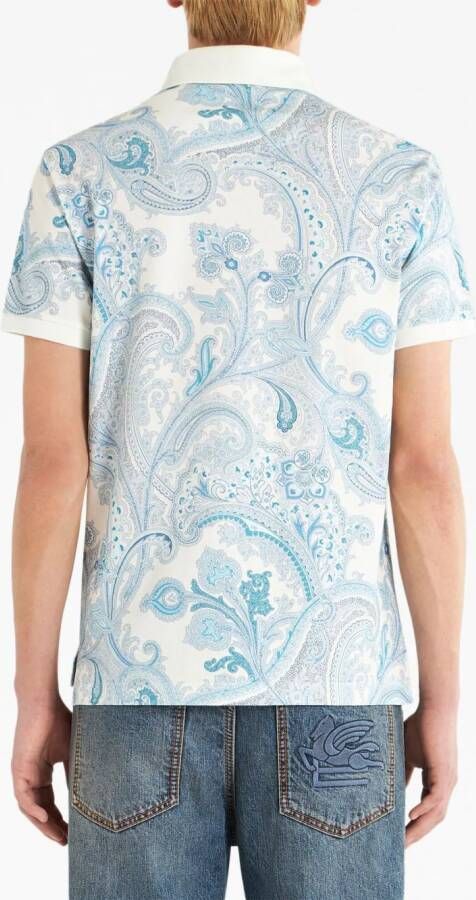 ETRO Poloshirt met paisley-print Wit